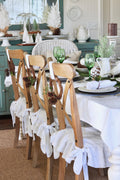 Linen Slip Covers for Dining chairs - Regular Size - Linen