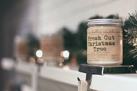 etsy shop, etsy candle, handmade, christmas tree