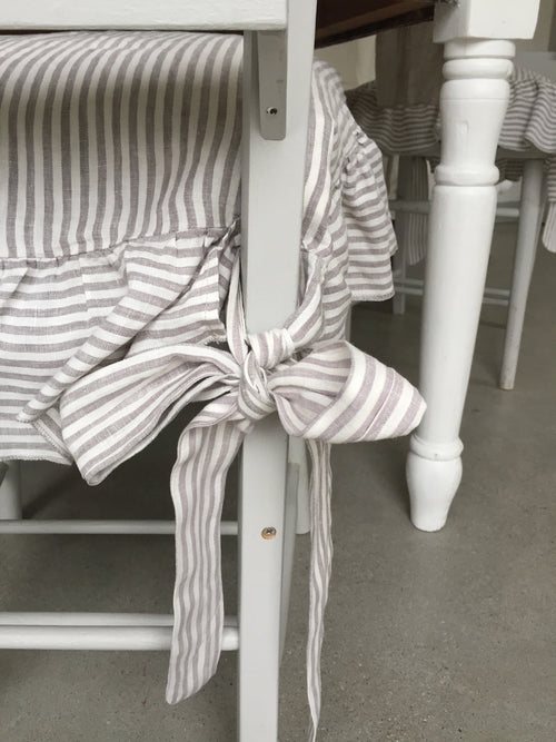Linen Slip Covers for Dining chairs - Regular Size - Linen