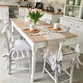Linen Slip Covers for Dining chairs - Custom Sizes/Colours - Linen