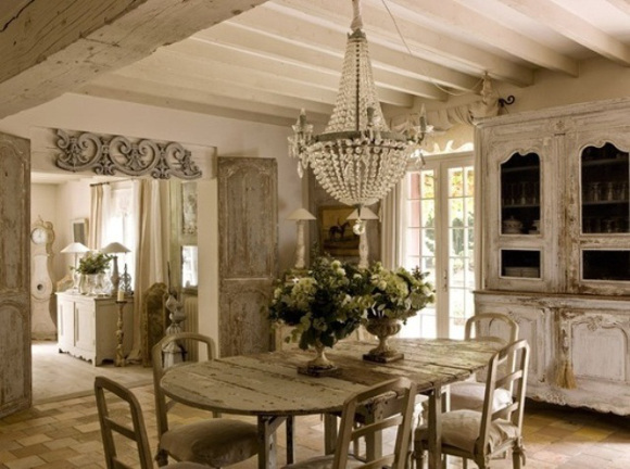 shabby chic dining room