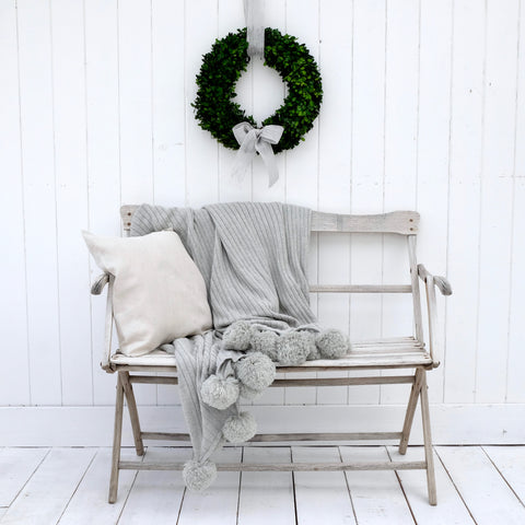 boxwood wreath, boxwood, christmas wreath, farmhouse style