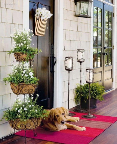 planter, tiered planter, porch and patio, summer style