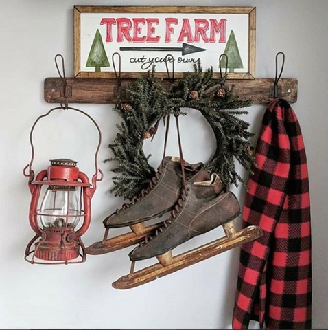 vintage farmhouse, vintage christmas, holiday decor, farmhouse christmas