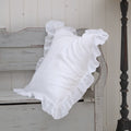 Ruffled Euro Sham Cover - Linen