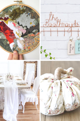 fall decor, artisan, linen 