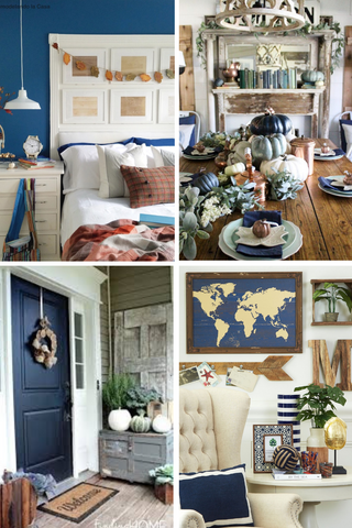 Navy decor, fall decor